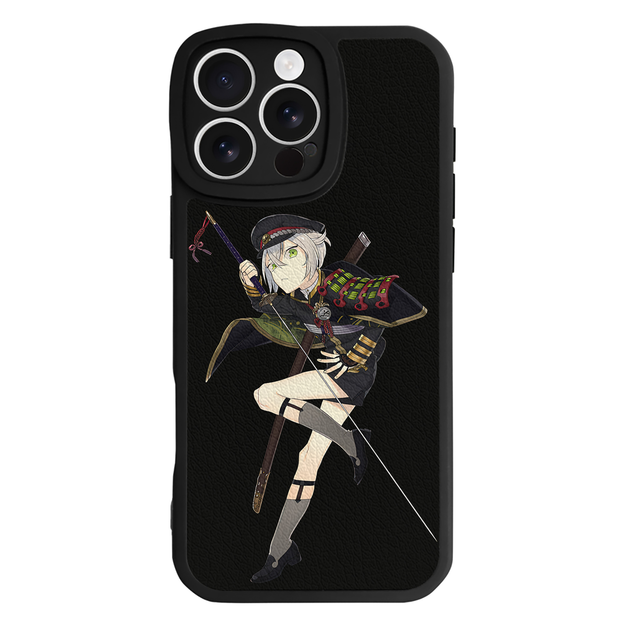 （画像用） 刀剣乱舞 Touken Ranbu 【iPhone 16シリーズ対応】シリコンスマホケース（レザー調） 材質：シリコン